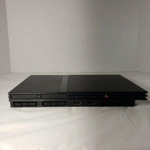 PlayStation 2 PS2 Slim SCPH-77001 Console Bundle w/ 2 Controllers, 6 Games